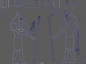 Egyptian Silhouettes Pack 3D Print Model