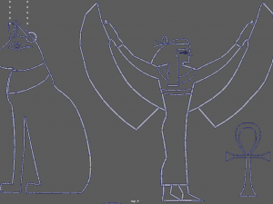Egyptian Silhouettes Pack 3Dプリントモデル