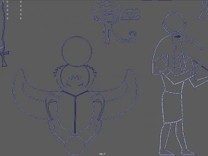 Egyptian Silhouettes Pack 3D Print Model