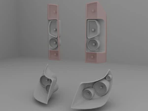 Luzes traseiras dos far&oacute;is da van Fiat Modelo 3D