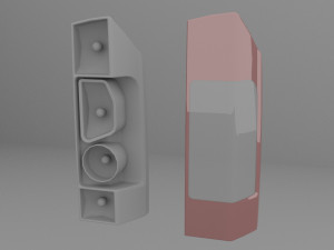Fiat Van Headlights Rearlights Modello 3D