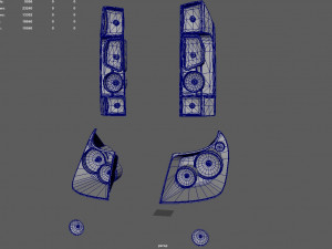 Fiat Van Headlights Rearlights Modello 3D
