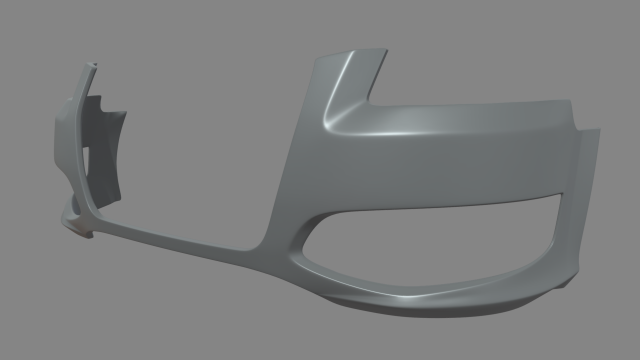 Front Bumper Audi A3 3D Model .c4d .max .obj .3ds .fbx .stl .blend