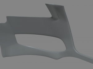 Front Bumper Audi A3 3D Model