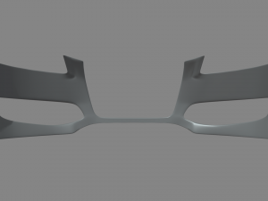 Front Bumper Audi A3 3D Model