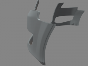 Front Bumper Audi A3 3D Model