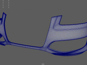 Front Bumper Audi A3 3D Model