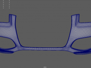 Front Bumper Audi A3 3D Model