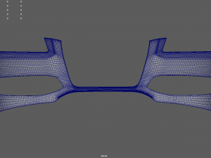 Front Bumper Audi A3 3D Model