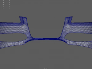 Front Bumper Audi A3 3D Model