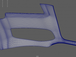 Front Bumper Audi A3 3D Model