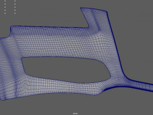 Front Bumper Audi A3 3D Model