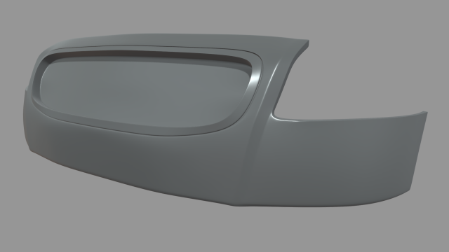 Front Bumper Audi TT 3D Model .c4d .max .obj .3ds .fbx .stl .blend 