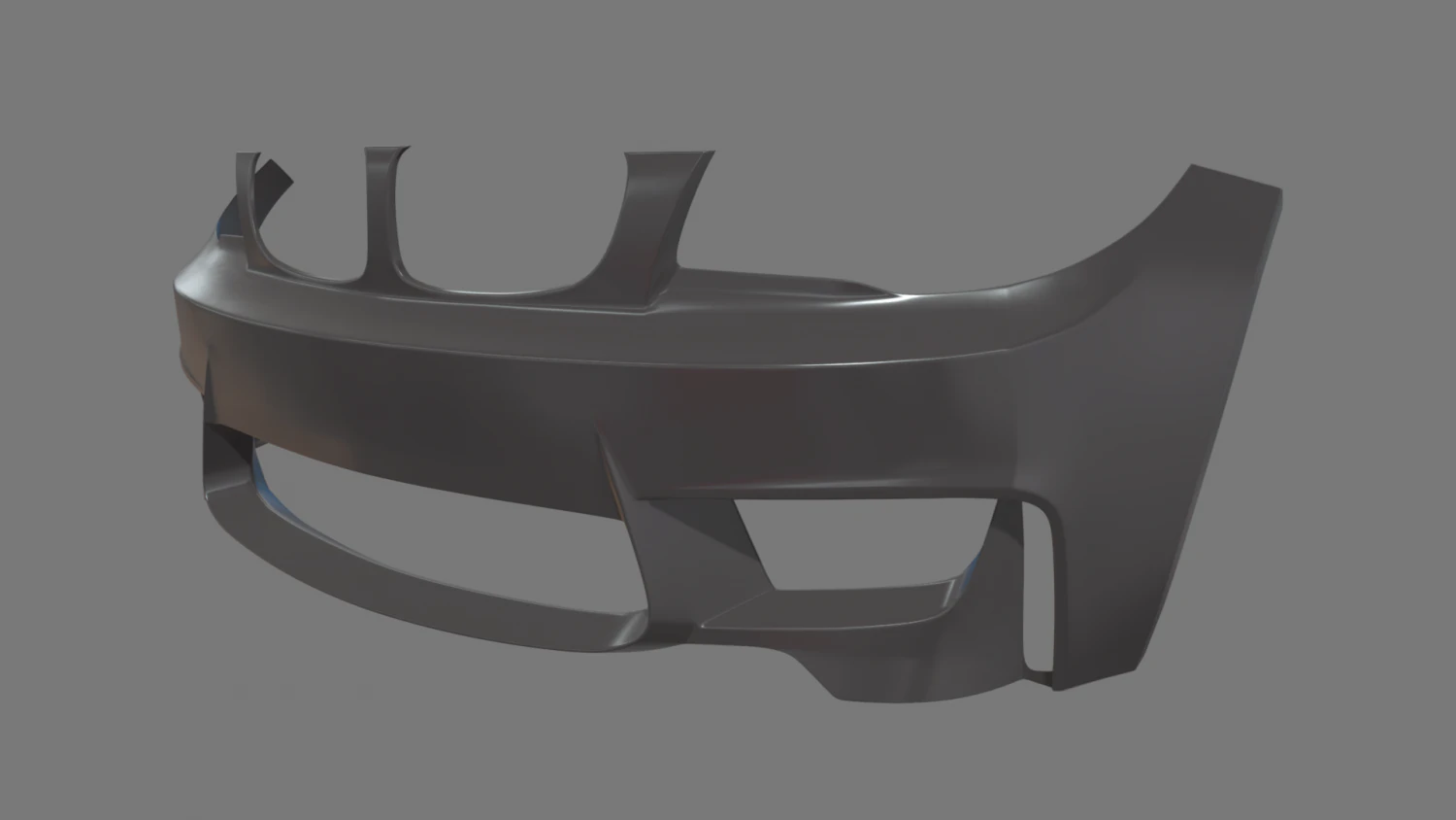 Front Bumper Car 3D Model .c4d .max .obj .3ds .fbx .stl .blend