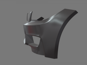 Front Bumper Car 3D Model