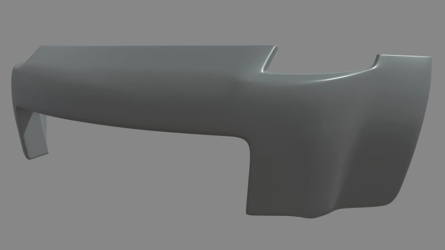 Front Bumper Car 02 3D Model .c4d .max .obj .3ds .fbx .stl .blend 