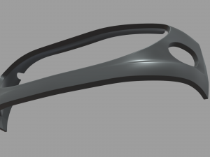 Front Bumper Custom 01 Model 3D