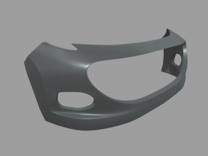 Front Bumper Custom 01 Model 3D