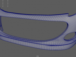 Front Bumper Custom 01 Model 3D
