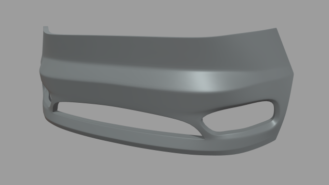 Front Bumper Custom 02 3D 模型 .c4d .max .obj .3ds .fbx .stl .blend 