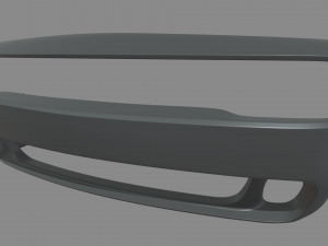 Front Bumper Dodge Challenger 3D Model