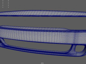 Front Bumper Dodge Challenger 3D Model