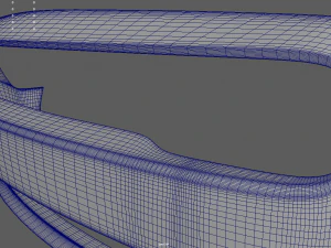 Front Bumper Dodge Challenger 3D Model