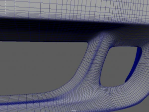 Front Bumper Dodge Challenger 3D Model