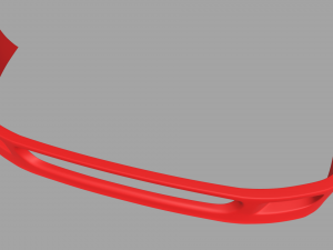 Front Bumper Ferrari F40 3D Model