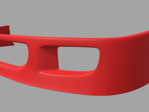 Front Bumper Ferrari F40 3D Model
