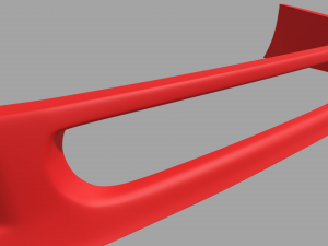 Front Bumper Ferrari F40 3D Model