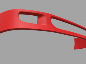 Front Bumper Ferrari F40 3D Model
