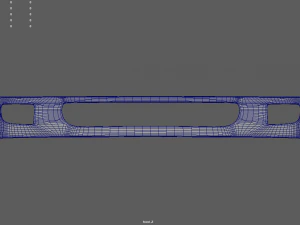Front Bumper Ferrari F40 3D Model