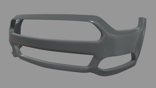 Front Bumper Mustang Custom Modelo 3D .c4d .max .obj .3ds .fbx .stl .blend 