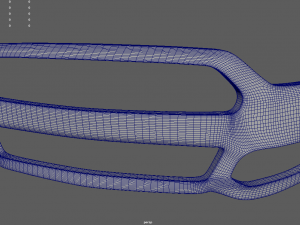 Front Bumper Mustang Custom Modelo 3D