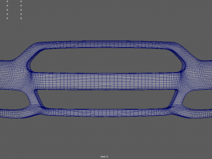 Front Bumper Mustang Custom Modelo 3D