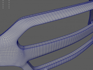 Front Bumper Mustang Custom Modelo 3D