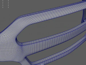 Front Bumper Mustang Custom 3D Model