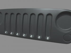 Front Bumper Jeep 3D Model
