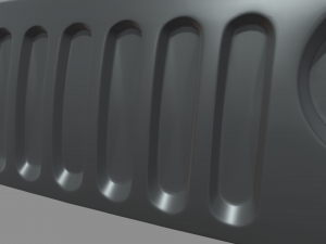 Front Bumper Jeep 3D Model