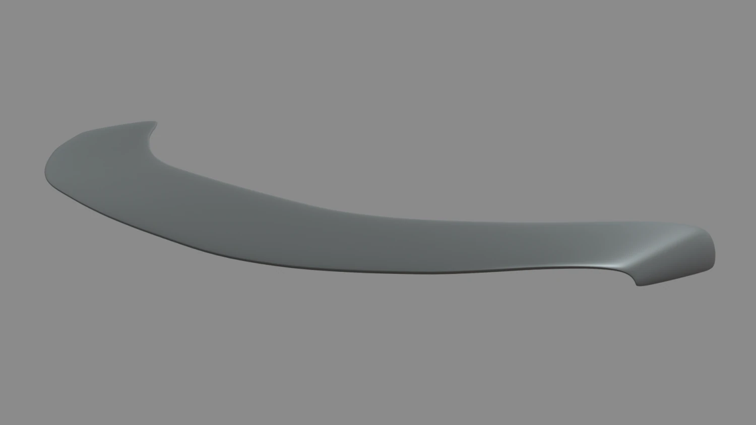Front Bumper Lip Car 01 3D Model .c4d .max .obj .3ds .fbx .stl .blend 