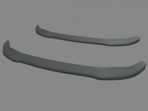 Front Bumper Lip Car 02 3Dモデル