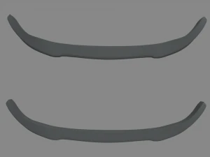Front Bumper Lip Car 02 3D Model