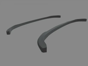 Front Bumper Lip Car 02 3D Model
