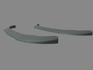 Front Bumper Lip Car 02 3D Model