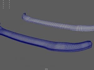 Front Bumper Lip Car 02 3D Model