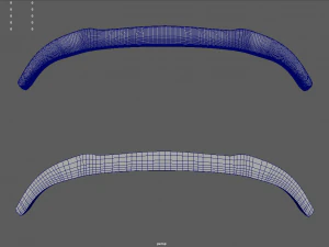 Front Bumper Lip Car 02 3D Model
