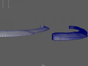 Front Bumper Lip Car 02 3D Model