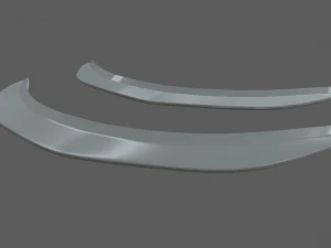 Губа переднего бампера автомобиля 03 3D Модель