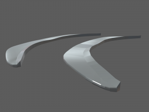 Front Bumper Lip Car 03 Model 3D